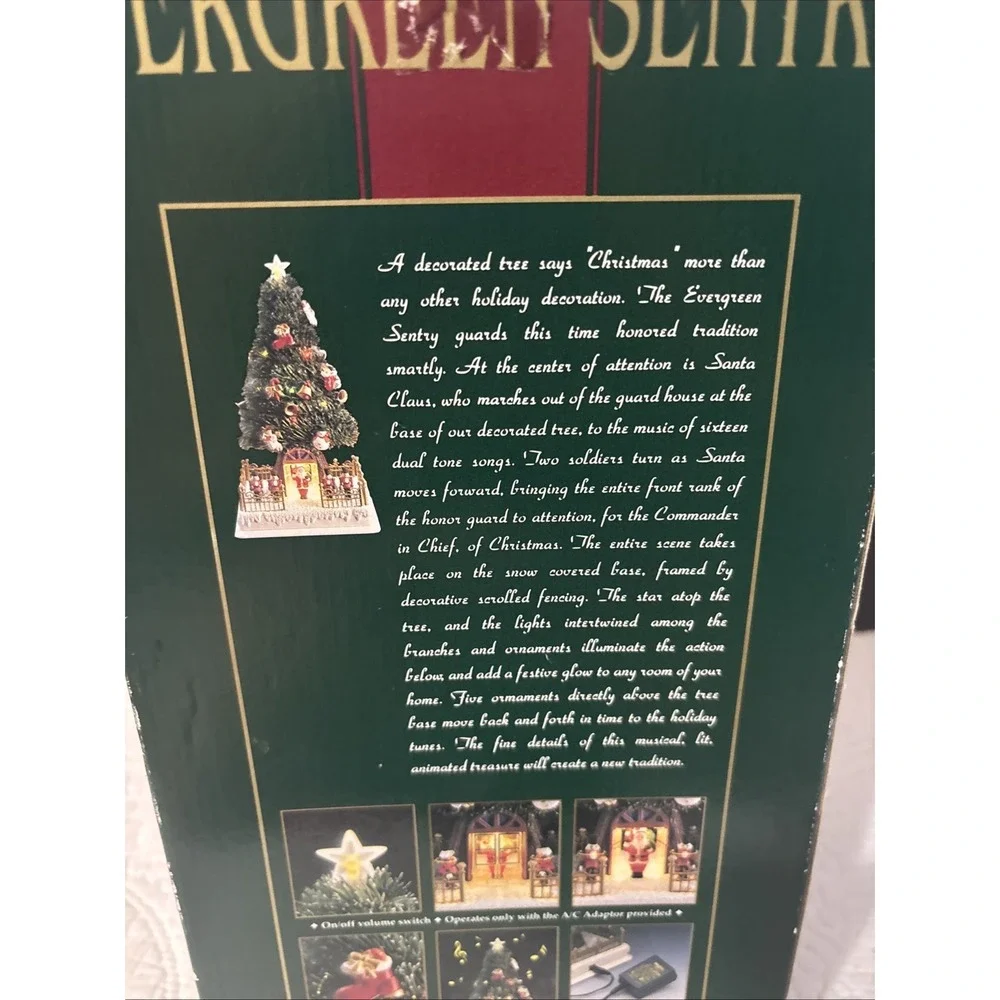 Vintage 1995 Maisto Musical Christmas Tree Village House‎